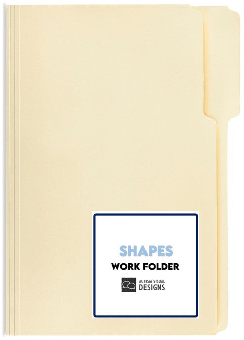 Work Folder: Shapes (PDF Download) – Autism Visual Designs
